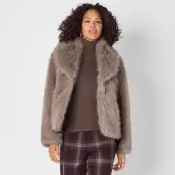 NKD Damen-Kunstfell-Jacke mit Reverskragen Angebot