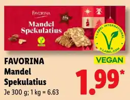 Lidl FAVORINA Mandel Spekulatius Angebot