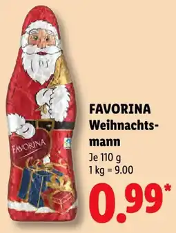 Lidl FAVORINA Weihnachtsmann Angebot
