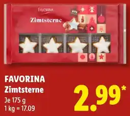 Lidl FAVORINA Zimtsterne Angebot