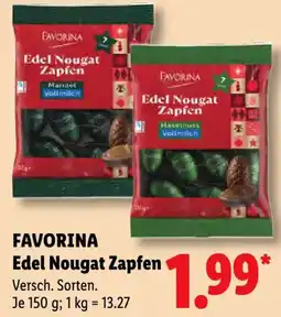 Lidl FAVORINA Edel Nougat Zapfen Angebot