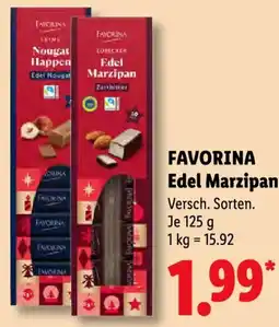 Lidl FAVORINA Edel Marzipan Angebot