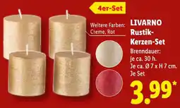 Lidl LIVARNO Rustik-Kerzen-Set Angebot