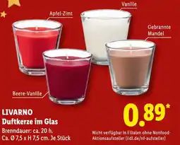 Lidl LIVARNO Duftkerze im Glas Angebot