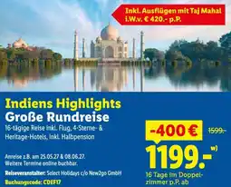 Lidl Indiens Highlights Große Rundreise Angebot