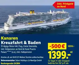 Lidl Kanaren Kreuzfahrt & Baden Angebot