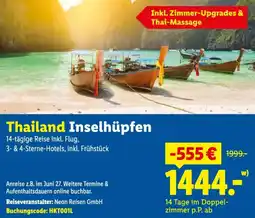 Lidl Thailand Inselhüpfen Angebot