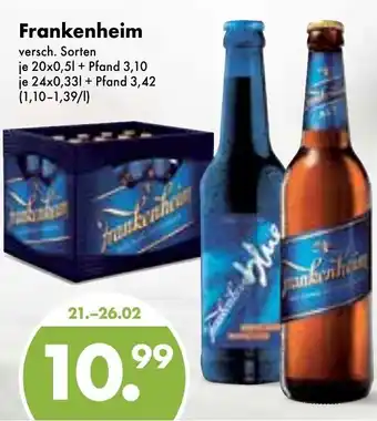 Trink und Spare Frankenheim 20x0,5L/24x0,33L Angebot