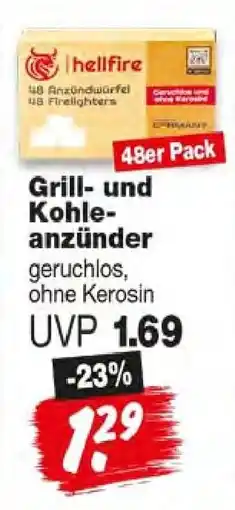 Repo Markt hellfire Grill- und Kohleanzünder Angebot