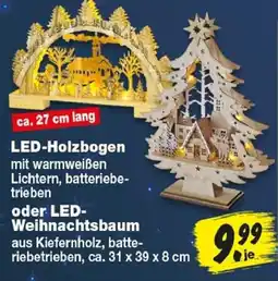 Repo Markt LED-Holzbogen oder LED-Weihnachtsbaum Angebot