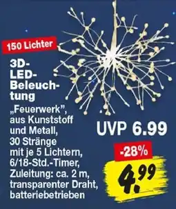 Repo Markt 3D-LED-Beleuchtung "Feuerwerk" Angebot