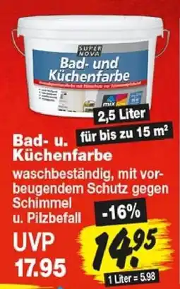 Repo Markt SUPER NOVA Bad- und Küchenfarbe Angebot
