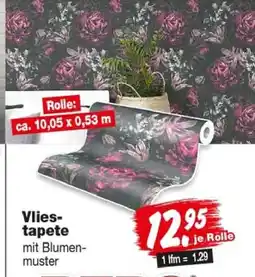 Repo Markt Vlies-tapete mit Blumen-muster Angebot