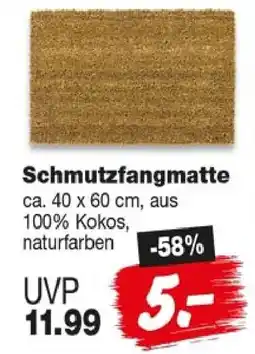 Repo Markt Schmutzfangmatte Angebot