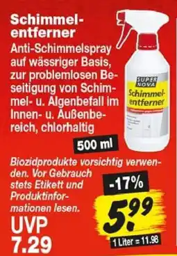 Repo Markt SUPER NOVA Schimmelentferner Angebot