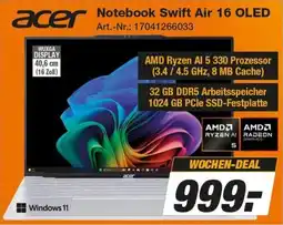 Expert Technomarkt Acer Notebook Swift Air 16 OLED Angebot
