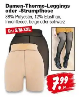 Repo Markt Damen-Thermo-Leggings oder -Strumpfhose Angebot
