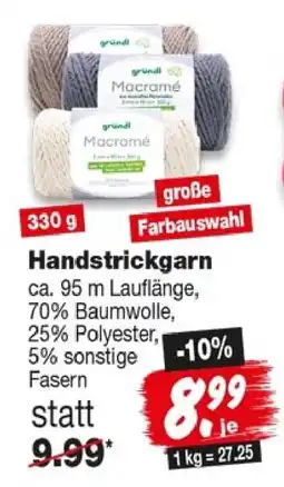 Repo Markt gründl Macramé Handstrickgarn Angebot
