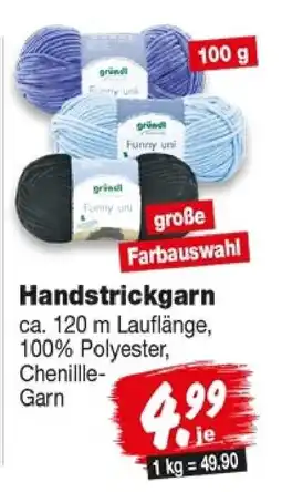 Repo Markt gründl Handstrickgarn Angebot