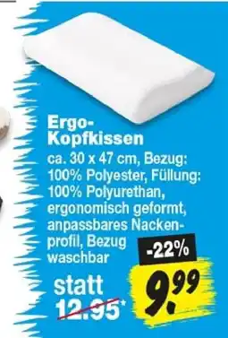 Repo Markt Ergo-Kopfkissen Angebot