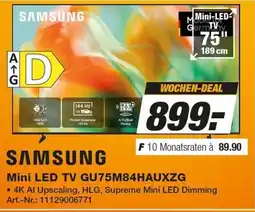 Expert Technomarkt SAMSUNG Mini LED TV GU75M84HAUXZG Angebot