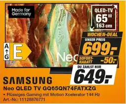 Expert Technomarkt SAMSUNG Neo QLED TV GQ65QN74FATXZG Angebot