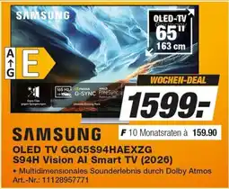 Expert Technomarkt SAMSUNG OLED TV GQ65S94HAEXZG S94H Vision AI Smart TV Angebot