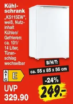 Repo Markt Kühlschrank "KS115EW" Angebot