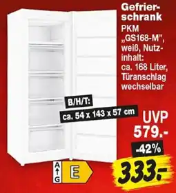 Repo Markt Gefrierschrank PKM Angebot