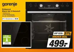 Expert Technomarkt gorenje Einbauset Black Set 4 Heissluft Angebot