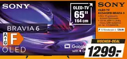 Expert Technomarkt SONY OLED TV BRAVIA 6 Angebot