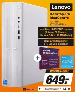 Expert Technomarkt Lenovo Desktop-PC IdeaCentre Angebot