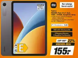 Expert Technomarkt REDMI Pad 2 9,7 Zoll, 4GB + 64GB, Graphite Grey Angebot
