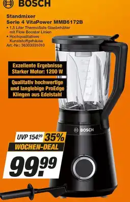 Expert Technomarkt BOSCH Standmixer Serie 4 VitaPower MMB6172B Angebot