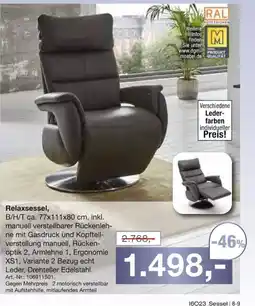 Möbel Inhofer Relaxsessel Angebot