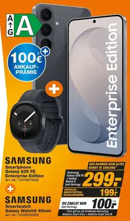 Expert Technomarkt SAMSUNG Smartphone Galaxy S26 FE Enterprise Edition Angebot