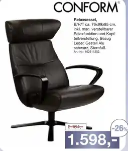 Möbel Inhofer CONFORM Relaxsessel Angebot