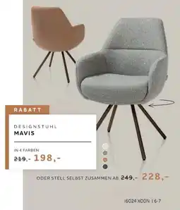 Möbel Inhofer DESIGNSTUHL MAVIS Angebot