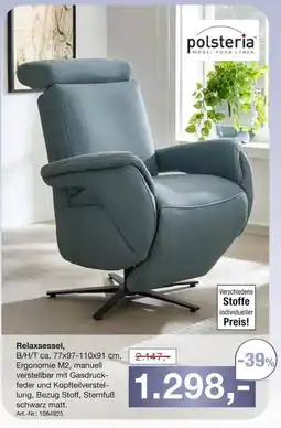 Möbel Inhofer Relaxsessel polsteria Angebot