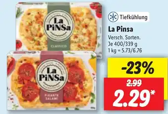 Lidl La Pinsa 400/339g Angebot