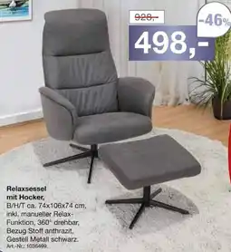 Möbel Inhofer Relaxsessel mit Hocker Angebot