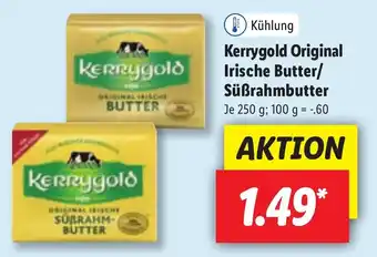 Lidl Kerrygold Original Irische Butter oder Süßrahmbutter 250g Angebot