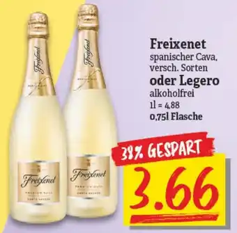 NP Discount Freixenet oder Legero 0,75L Flasche Angebot