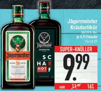 E-Center Jägermeister Kräuterlikör 0,7L Flasche Angebot