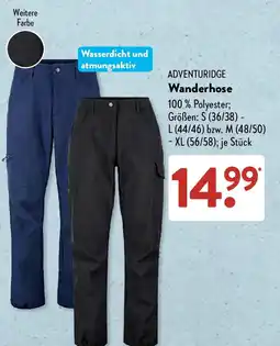 Aldi Süd ADVENTURIDGE Wanderhose Angebot