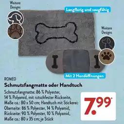 Aldi Süd ROMEO Schmutzfangmatte oder Handtuch Angebot