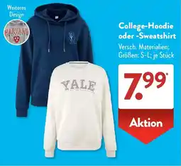Aldi Süd College-Hoodie oder -Sweatshirt Angebot