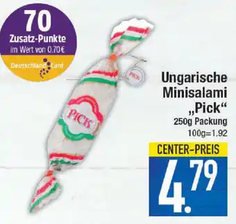 E-Center Ungarische Minisalami Pick 250g Packung Angebot