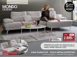Opti Wohnwelt MONDO DESIGN Polster garnitur Angebot