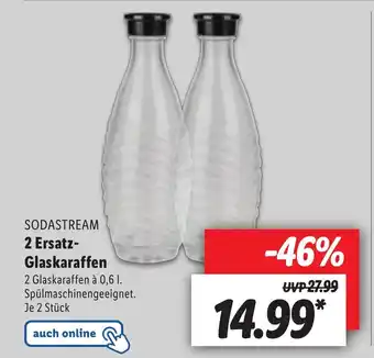 Lidl Sodastream 2 Ersatz Glaskaraffen Angebot